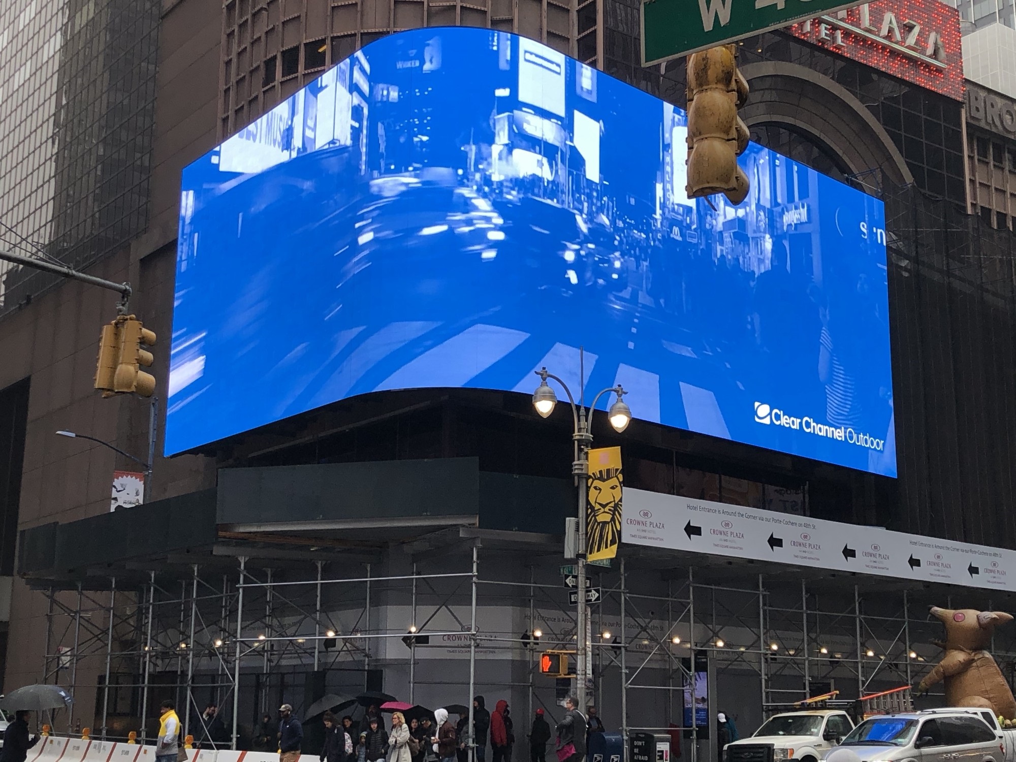 LED displays in Times Square New York