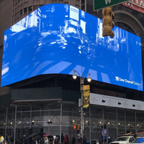 Media Storm in Times Square